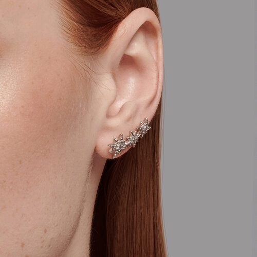 Серьги из серебра с фианитами из серебро — вид 3