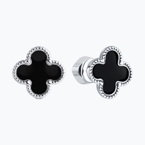 Серьги из серебра с эмалью из серебро — вид 2