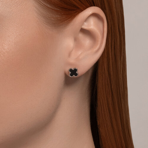 Серьги из серебра с эмалью из серебро — вид 3