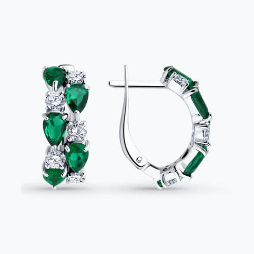 серьги из серебро