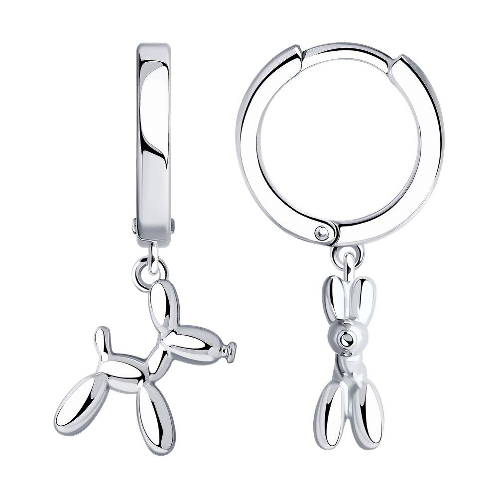 Серьги из серебра - видео на модели