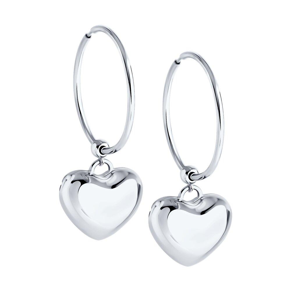 Серьги из серебра - видео на модели