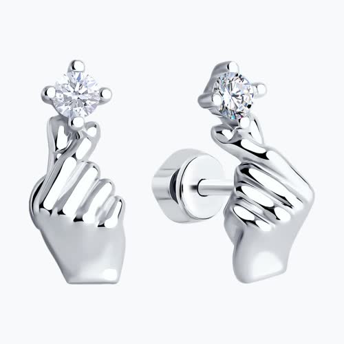 серьги из серебро — вид 2