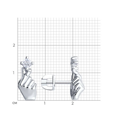 серьги из серебро — вид 5