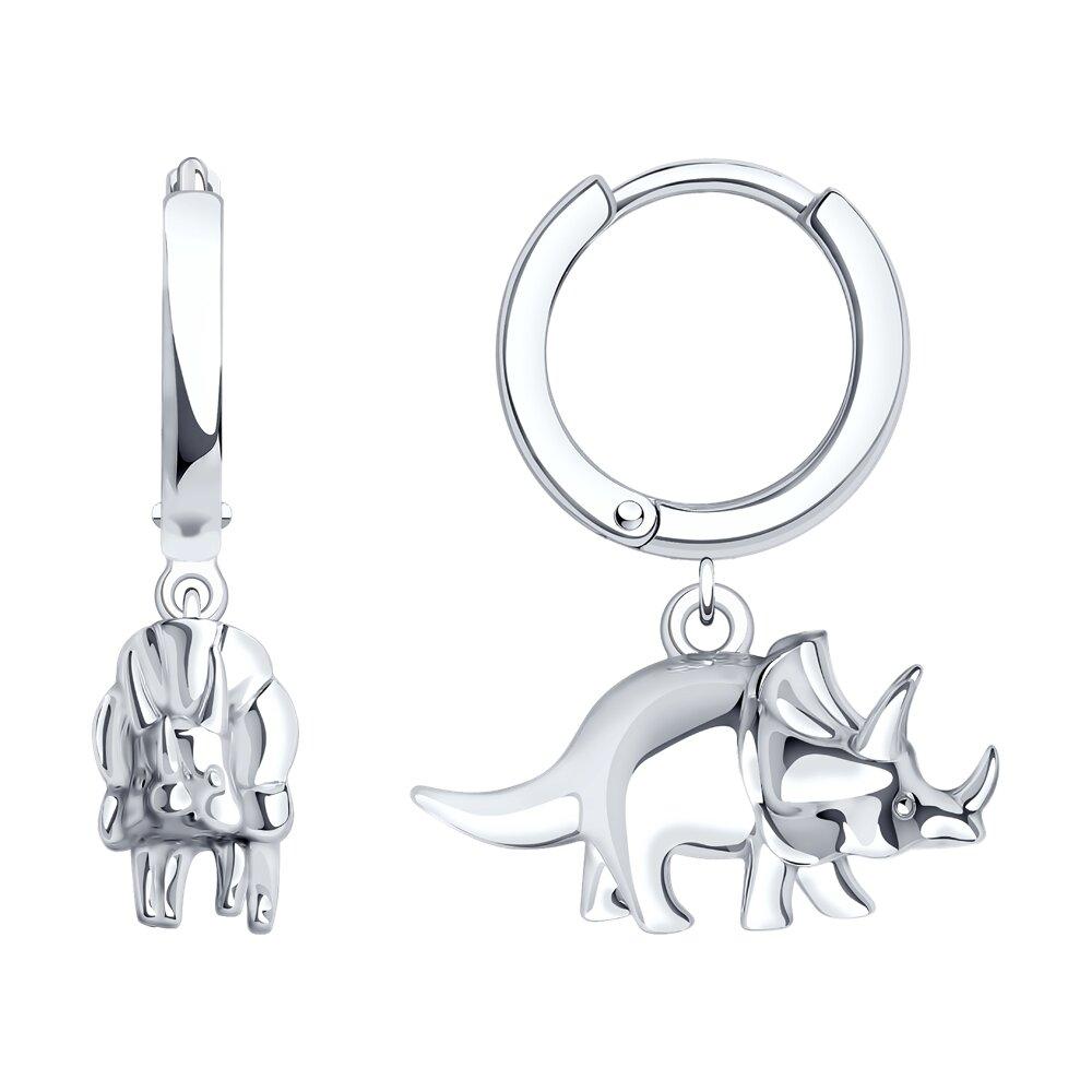 Серьги из серебра - видео на модели