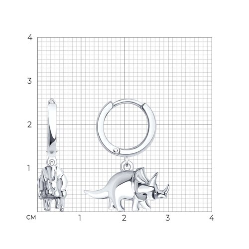 Серьги из серебра из серебро — вид 4