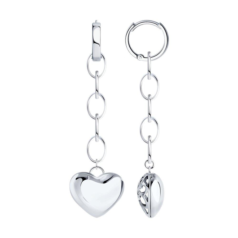 Серьги из серебра - видео на модели