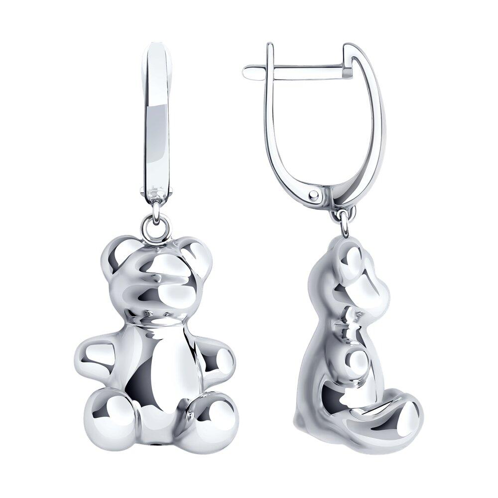 Серьги из серебра - видео на модели