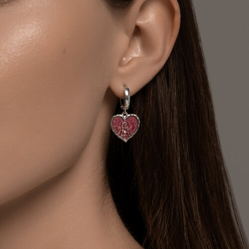 Серьги из серебра с эмалью из серебро — вид 3