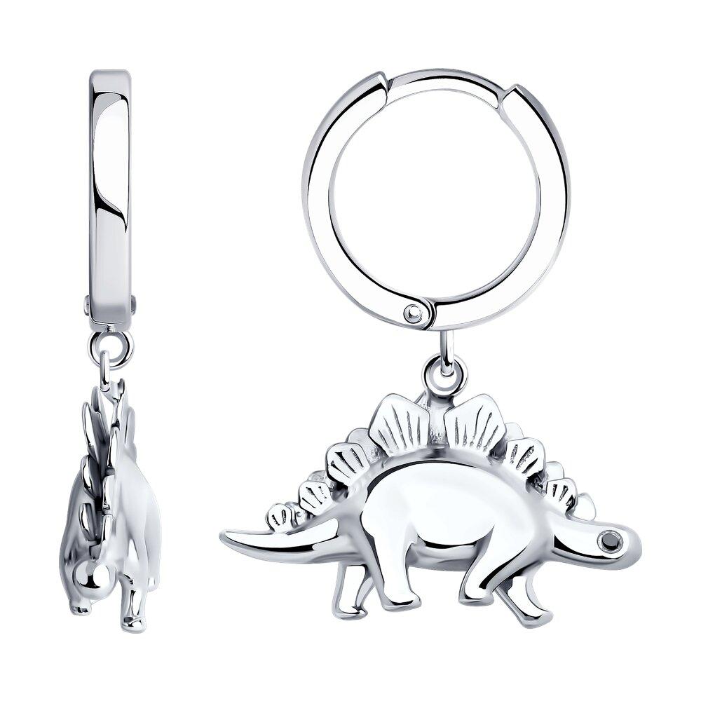 Серьги из серебра - видео на модели