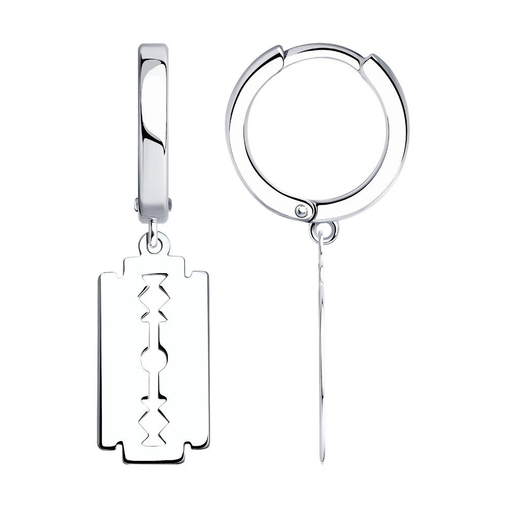 Серьги из серебра - видео на модели