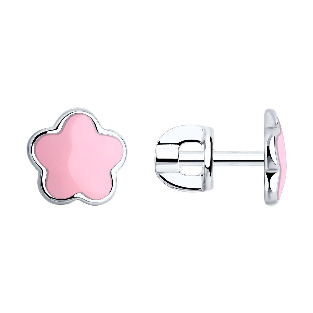 Серьги из серебра с эмалью - видео на модели