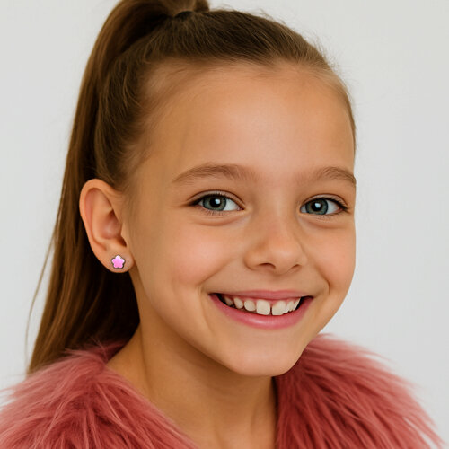 Серьги из серебра с эмалью из серебро — вид 3