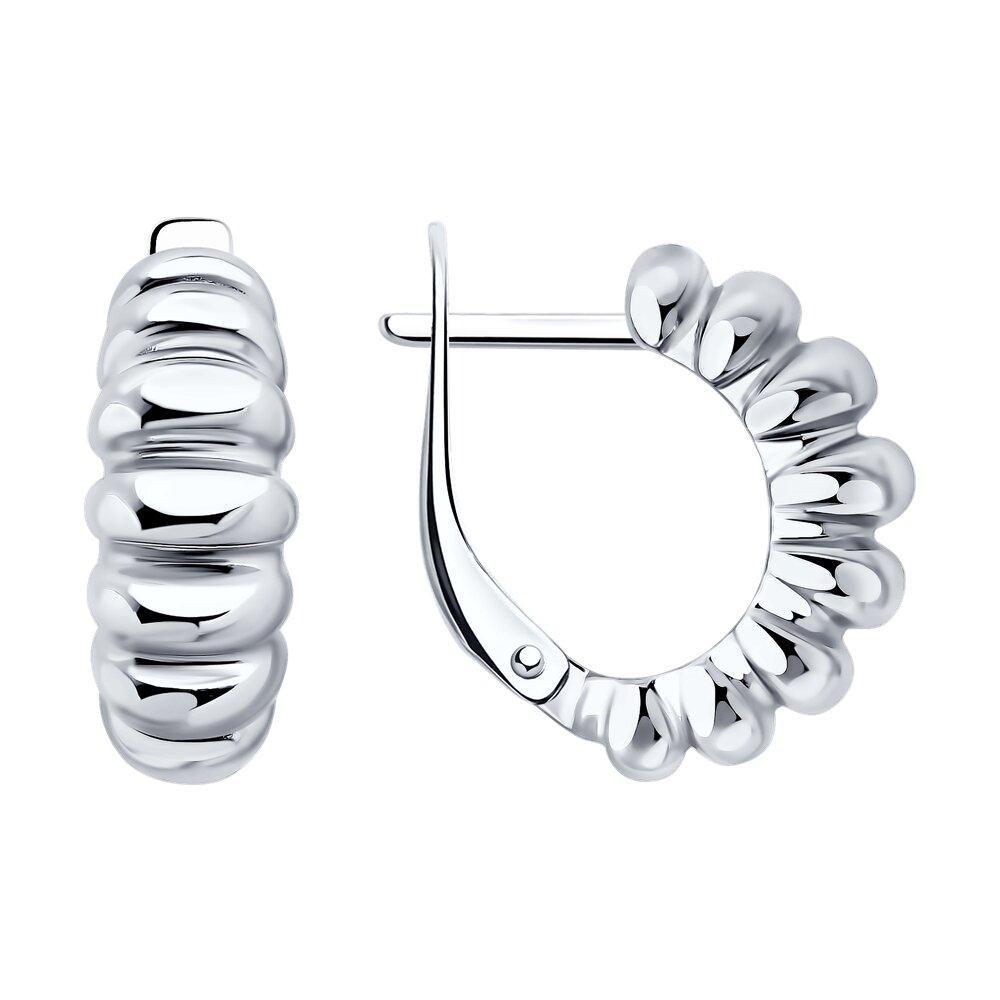 Серьги из серебра - видео на модели