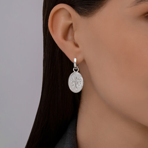 Серьги из серебра с эмалью из серебро — вид 3