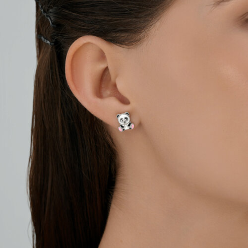 Серьги из серебра с эмалью из серебро — вид 3