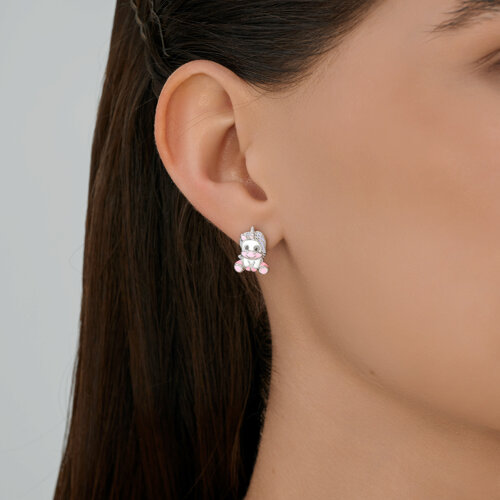 Серьги из серебра с эмалью из серебро — вид 3