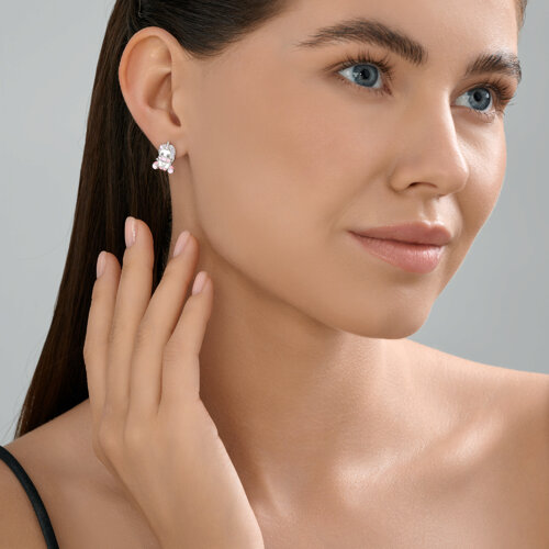 Серьги из серебра с эмалью из серебро — вид 4