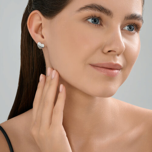 Серьги из серебра с эмалью из серебро — вид 4