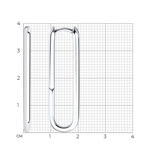 Серьги из серебра из серебро — вид 4