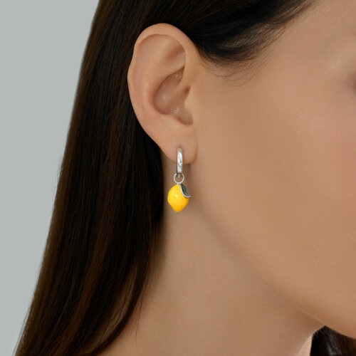 Серьги из серебра с эмалью из серебро — вид 3