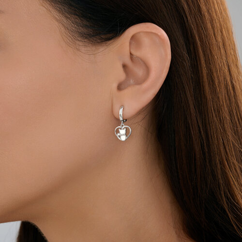 Серьги из серебра с эмалью из серебро — вид 4