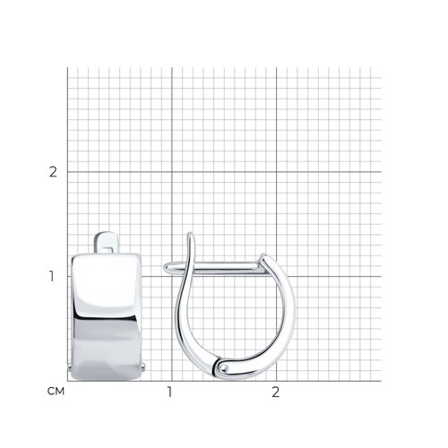 Серьги из серебра из серебро — вид 4