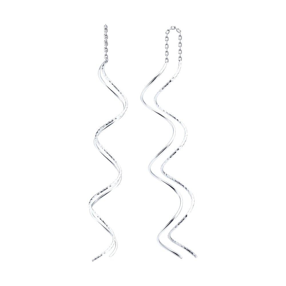 Серьги из серебра - видео на модели