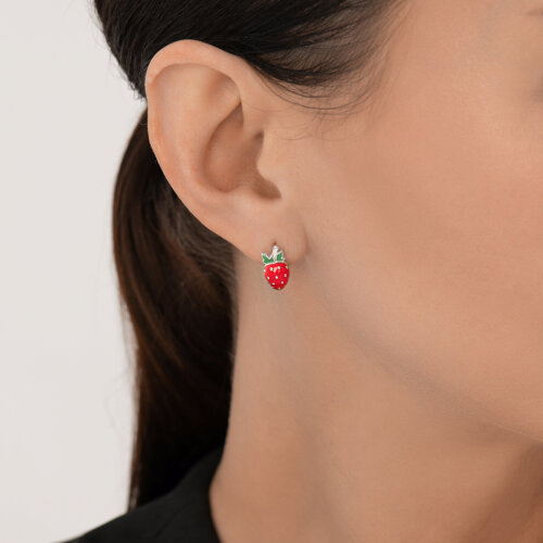 Серьги из серебра с эмалью из серебро — вид 3