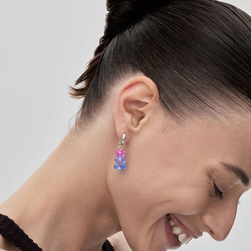 Серьги из серебра со смолой из серебро — вид 3