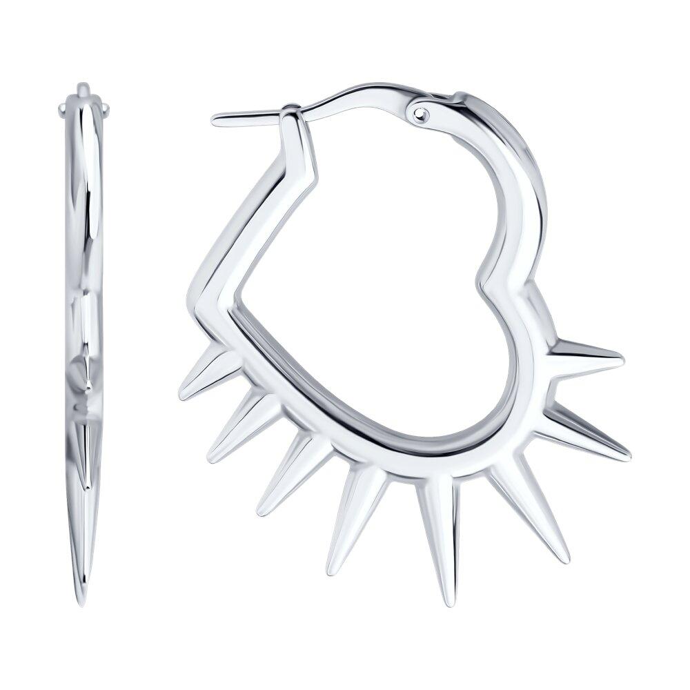 Серьги из серебра - видео на модели