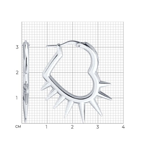 Серьги из серебра из серебро — вид 5