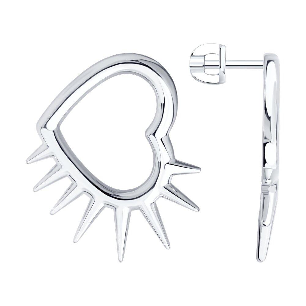 Серьги из серебра - видео на модели