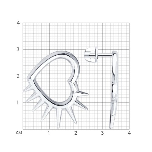 Серьги из серебра из серебро — вид 5