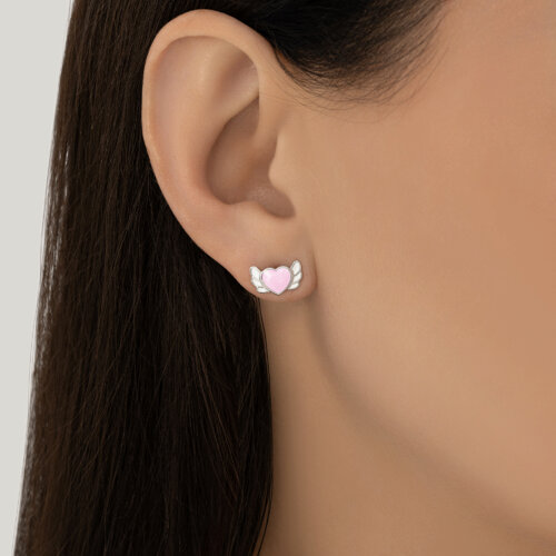 Серьги из серебра с эмалью из серебро — вид 3