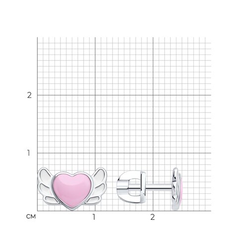 Серьги из серебра с эмалью из серебро — вид 5