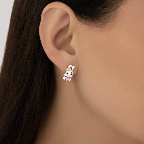 Серьги из золочёного серебра с эмалью из серебро — вид 3