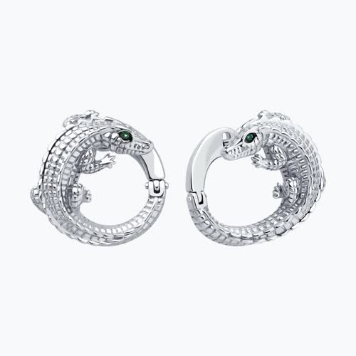 Серьги из серебра с фианитами из серебро — вид 2