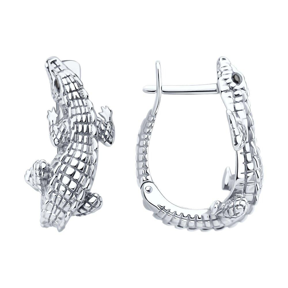 Серьги из серебра - видео на модели