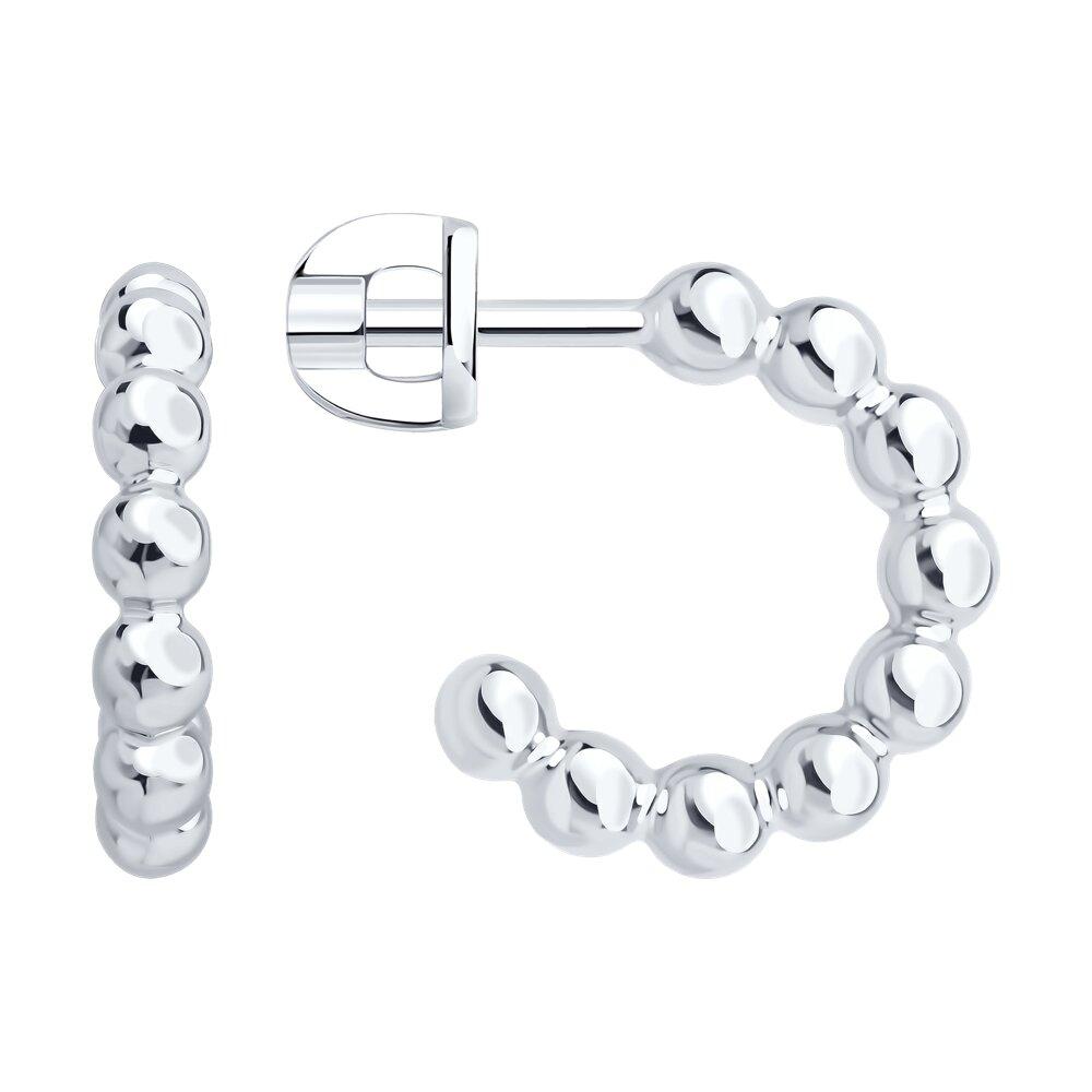 Серьги из серебра - видео на модели