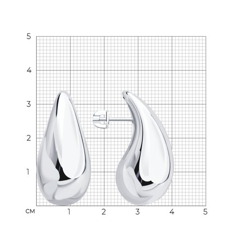 Серьги из серебра из серебро — вид 5