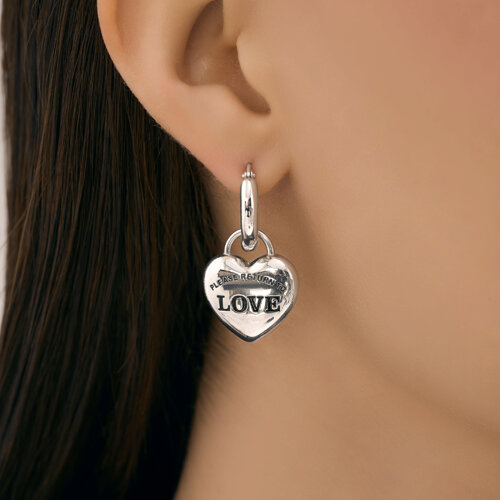 Серьги из серебра с эмалью из серебро — вид 3