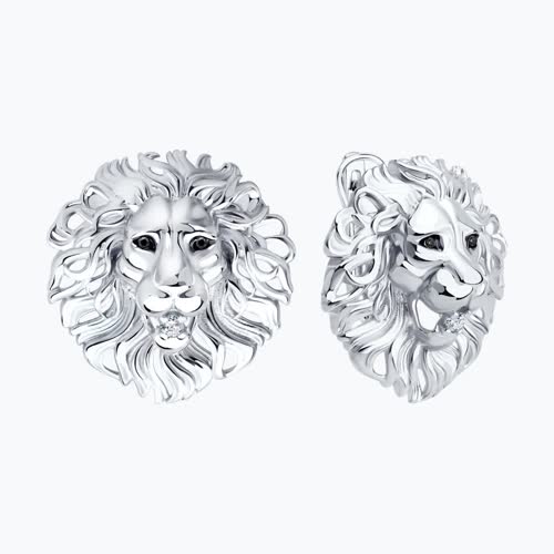 Серьги из серебра с фианитами из серебро — вид 2