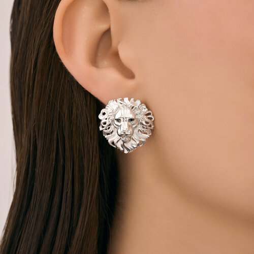 Серьги из серебра с фианитами из серебро — вид 3