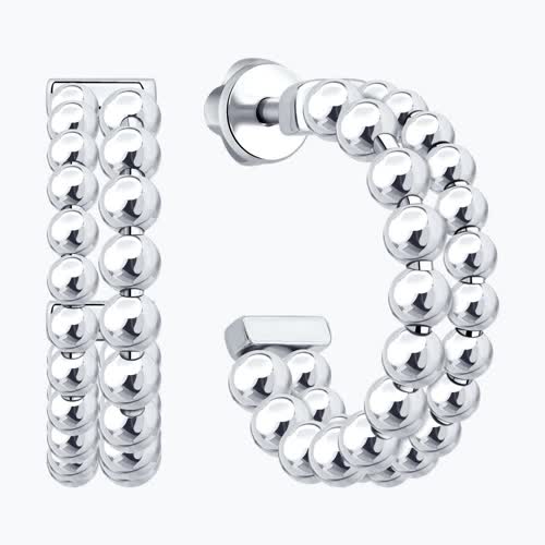 Серьги из серебра из серебро — вид 2