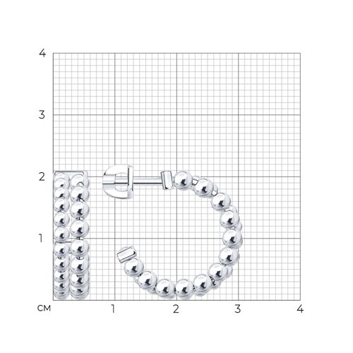 Серьги из серебра из серебро — вид 5