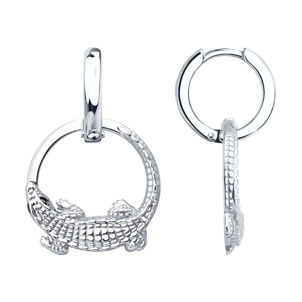 Серьги из серебра - видео на модели