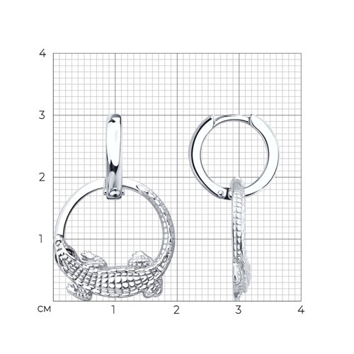 Серьги из серебра из серебро — вид 5