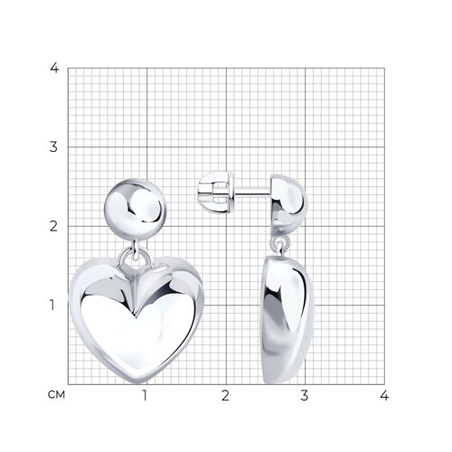 Серьги из серебра из серебро — вид 5