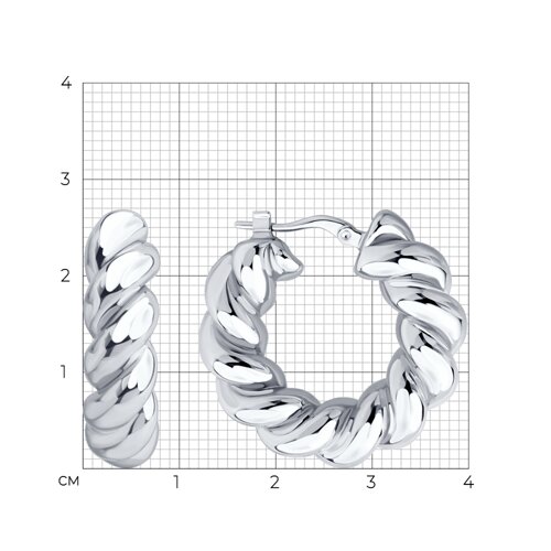 Серьги из серебра из серебро — вид 5